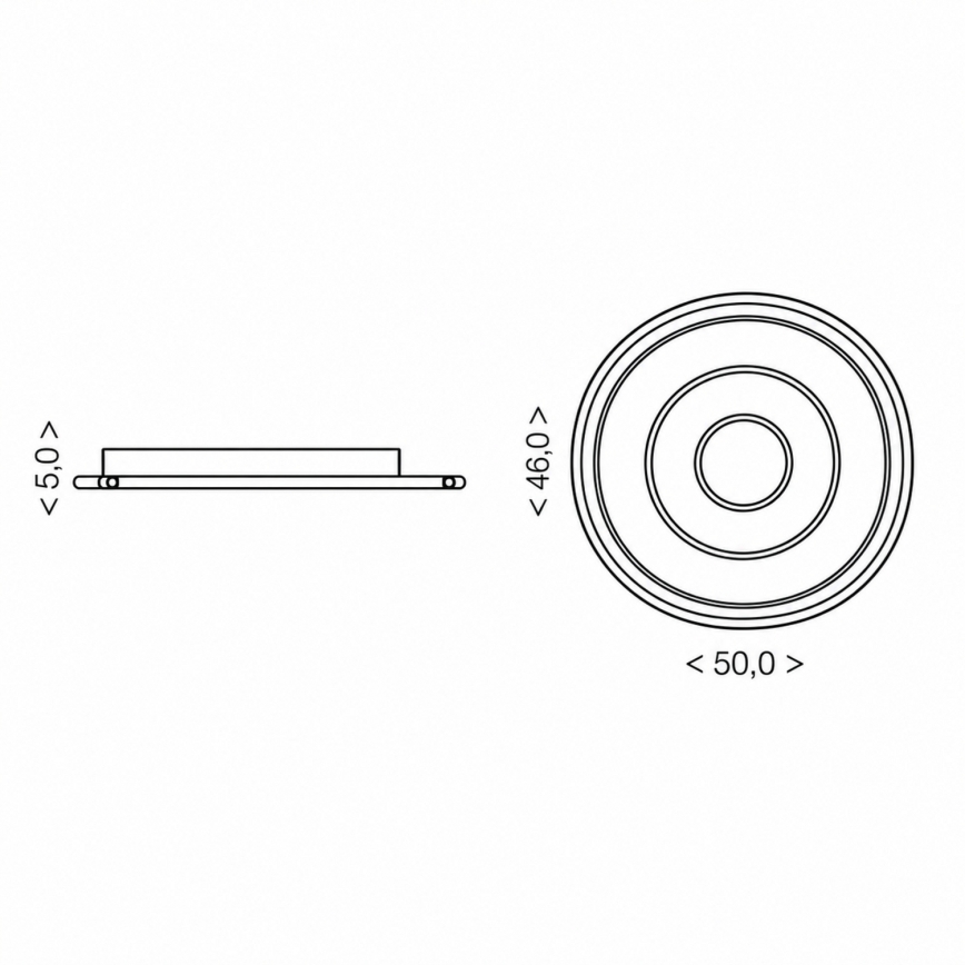 BRILAGI - LED Stmívatelné stropní svítidlo IRIS LED/83W/230V 3000-6000K 46x50 cm bílá + dálkové ovládání