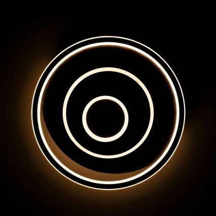 BRILAGI - LED Stmívatelné stropní svítidlo IRIS LED/83W/230V 3000-6000K 46x50 cm černá + dálkové ovládání