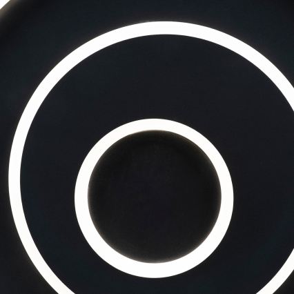 BRILAGI - LED Stmívatelné stropní svítidlo IRIS LED/83W/230V 3000-6000K 46x50 cm černá + dálkové ovládání
