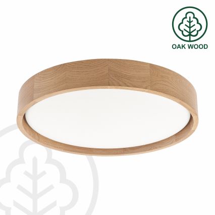 Brilagi - LED Stmívatelné stropní svítidlo MANAROLA REMOTE LED/24W/230V 3000-6500K pr. 41 cm dub + dálkové ovládání