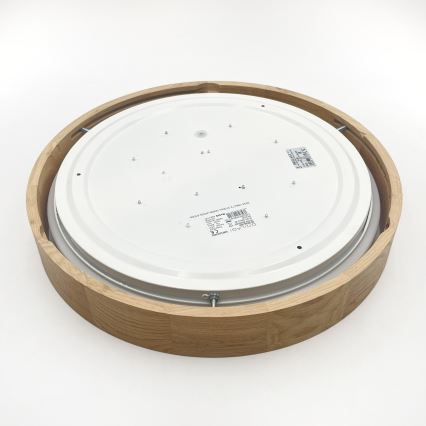 Brilagi - LED Stmívatelné stropní svítidlo MANAROLA REMOTE LED/24W/230V 3000-6500K pr. 41 cm dub + dálkové ovládání