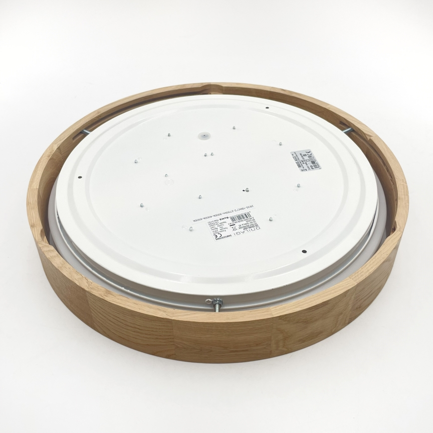 Brilagi - LED Stmívatelné stropní svítidlo MANAROLA REMOTE LED/24W/230V 3000-6500K pr. 41 cm dub + dálkové ovládání