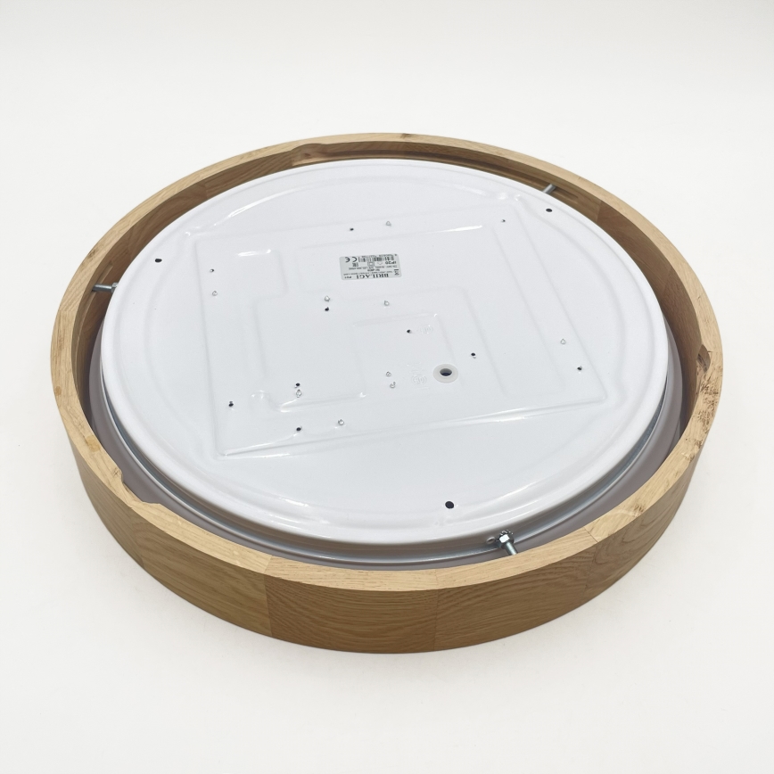 Brilagi - LED Stmívatelné stropní svítidlo MANAROLA SMART LED/24W/230V 3000-6000K Wi-Fi Tuya Beacon pr. 41 cm dub + dálkové ovládání