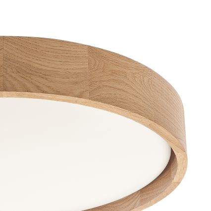 Brilagi - LED Stmívatelné stropní svítidlo MANAROLA SMART LED/24W/230V 3000-6000K Wi-Fi Tuya Beacon pr. 41 cm dub + dálkové ovládání
