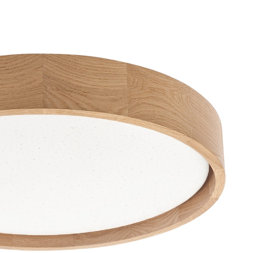 Brilagi - LED Stmívatelné stropní svítidlo MANAROLA SMART STARS LED/24W/230V 3000-6000K Wi-Fi Tuya Beacon pr. 41 cm dub + dálkové ovládání
