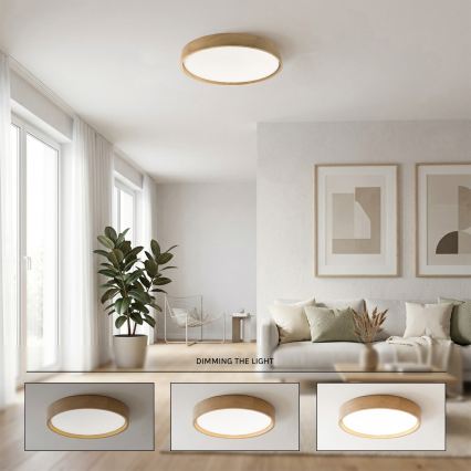 Brilagi - LED Stmívatelné stropní svítidlo MANAROLA SMART STARS LED/36W/230V 3000-6000K Wi-Fi Tuya Beacon pr. 51 cm + dálkové ovládání