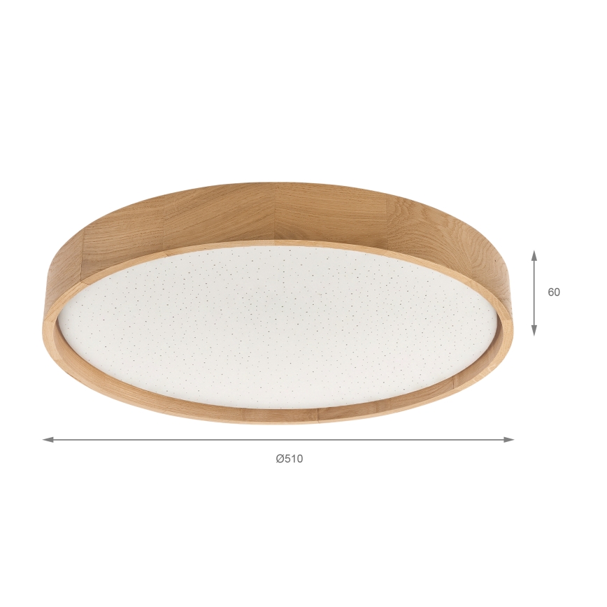 Brilagi - LED Stmívatelné stropní svítidlo MANAROLA SMART STARS LED/36W/230V 3000-6000K Wi-Fi Tuya Beacon pr. 51 cm + dálkové ovládání