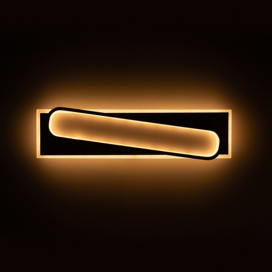 Brilagi - LED Stmívatelné stropní svítidlo OUTLINE LED/52W/230V 3000-6000K 15x60 cm bílá/černá + dálkové ovládání