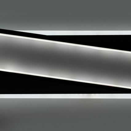 Brilagi - LED Stmívatelné stropní svítidlo OUTLINE LED/52W/230V 3000-6000K 15x60 cm bílá/černá + dálkové ovládání