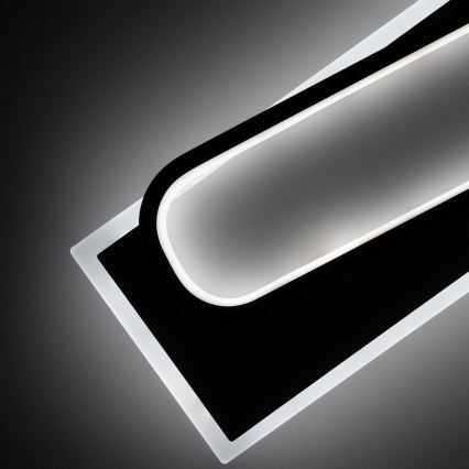 Brilagi - LED Stmívatelné stropní svítidlo OUTLINE LED/52W/230V 3000-6000K 15x60 cm bílá/černá + dálkové ovládání