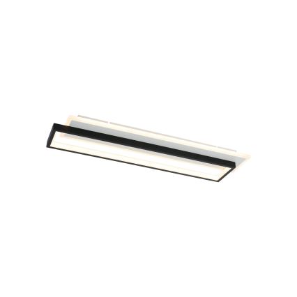 Brilagi - LED Stmívatelné stropní svítidlo OUTLINE LED/66W/230V 3000-6000K 15x60 cm bílá/černá + dálkové ovládání