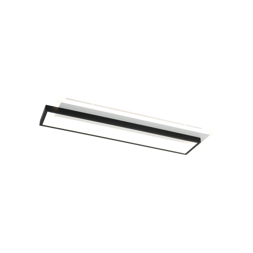 Brilagi - LED Stmívatelné stropní svítidlo OUTLINE LED/66W/230V 3000-6000K 15x60 cm bílá/černá + dálkové ovládání