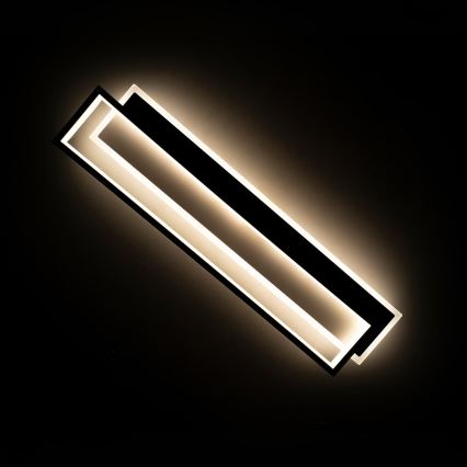 BRILAGI - LED Stmívatelné stropní svítidlo OUTLINE LED/66W/230V 3000-6000K 15x60 cm bílá/černá + dálkové ovládání
