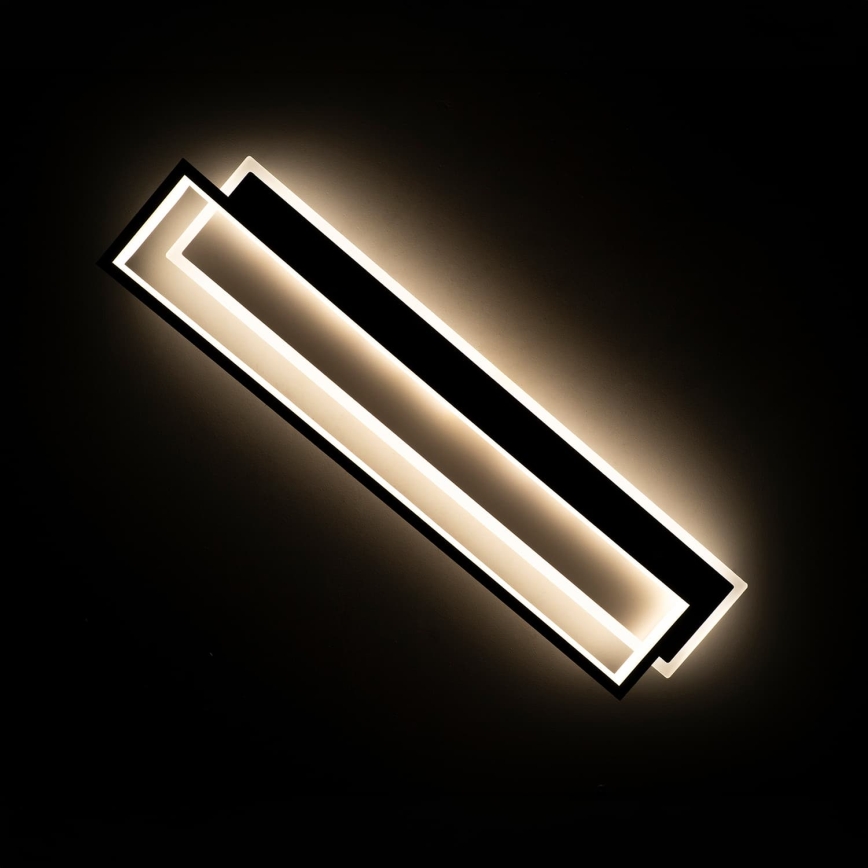 BRILAGI - LED Stmívatelné stropní svítidlo OUTLINE LED/66W/230V 3000-6000K 15x60 cm bílá/černá + dálkové ovládání