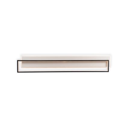 Brilagi - LED Stmívatelné stropní svítidlo OUTLINE LED/90W/230V 3000-6000K 18x100 cm bílá/černá + dálkové ovládání