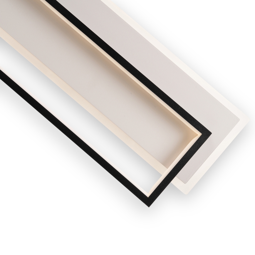 Brilagi - LED Stmívatelné stropní svítidlo OUTLINE LED/90W/230V 3000-6000K 18x100 cm bílá/černá + dálkové ovládání