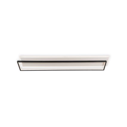 Brilagi - LED Stmívatelné stropní svítidlo OUTLINE LED/90W/230V 3000-6000K 18x100 cm bílá/černá + dálkové ovládání