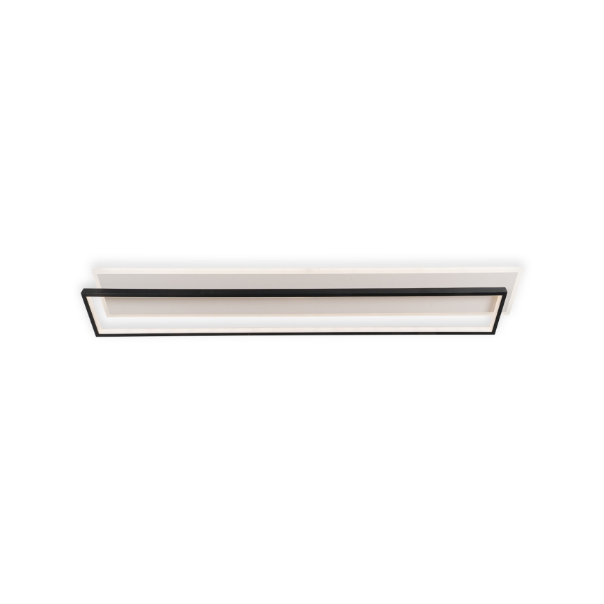 Brilagi - LED Stmívatelné stropní svítidlo OUTLINE LED/90W/230V 3000-6000K 18x100 cm bílá/černá + dálkové ovládání