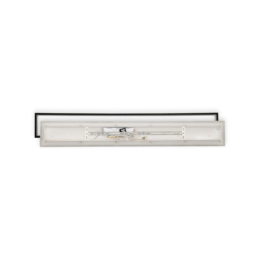 Brilagi - LED Stmívatelné stropní svítidlo OUTLINE LED/90W/230V 3000-6000K 18x100 cm bílá/černá + dálkové ovládání