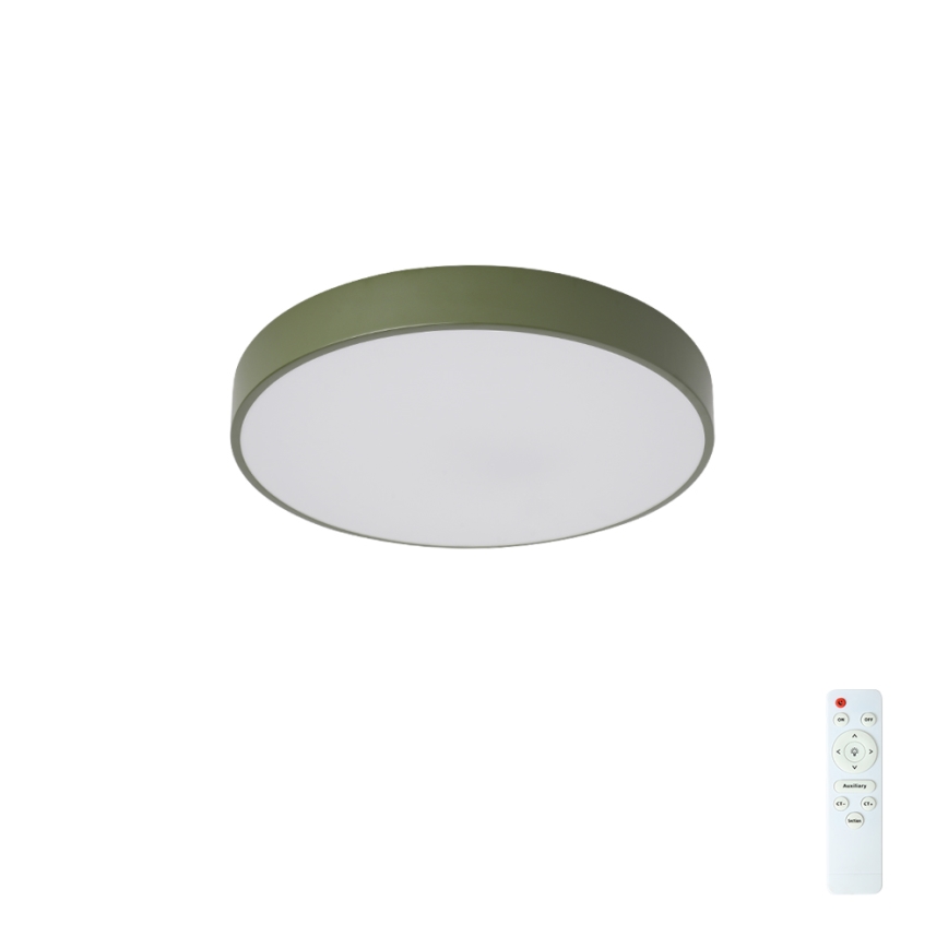 Brilagi - LED Stmívatelné stropní svítidlo POOL LED/36W/230V 3000-6000K pr. 30 cm zelená + dálkové ovládání