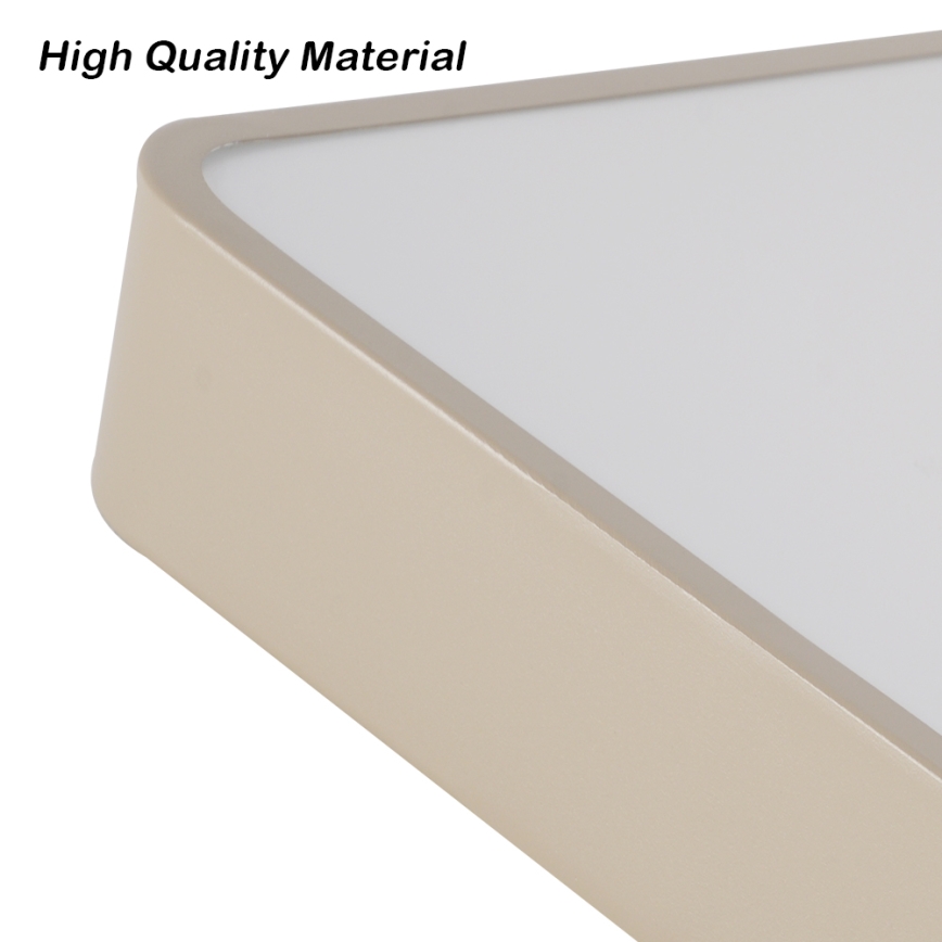 Brilagi - LED Stmívatelné stropní svítidlo POOL LED/36W/230V 3000-6000K 40x40 cm béžová + dálkové ovládání