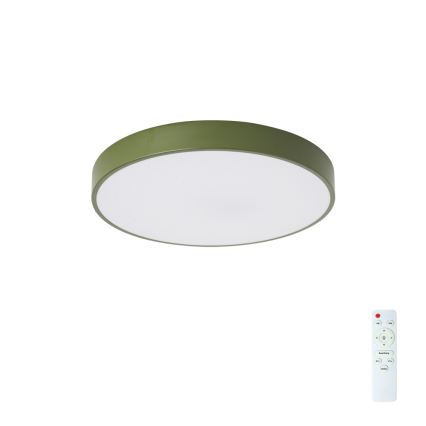 Brilagi - LED Stmívatelné stropní svítidlo POOL LED/48W/230V 3000-6000K pr. 40 cm zelená + dálkové ovládání