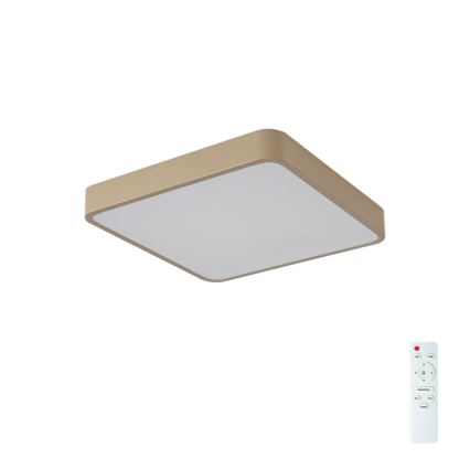 Brilagi - LED Stmívatelné stropní svítidlo POOL LED/48W/230V 3000-6000K 50x50 cm béžová + dálkové ovládání
