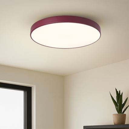 Brilagi - LED Stmívatelné stropní svítidlo POOL LED/60W/230V 3000-6000K pr. 50 cm burgundy + dálkové ovládání