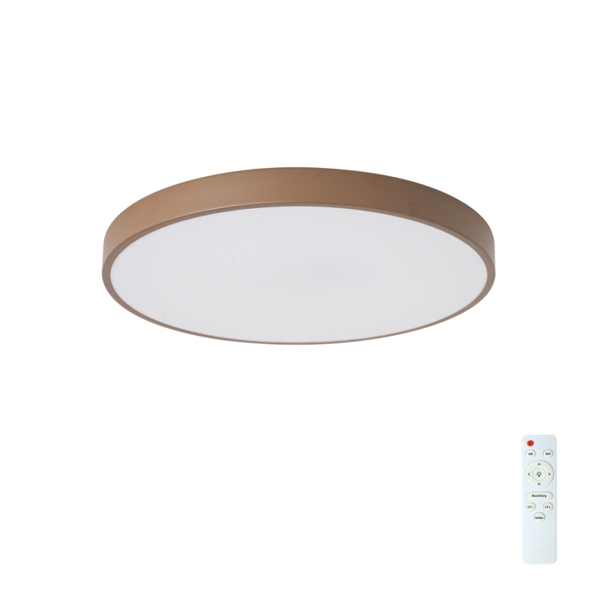 Brilagi - LED Stmívatelné stropní svítidlo POOL LED/60W/230V 3000-6000K pr. 50 cm hnědá + dálkové ovládání