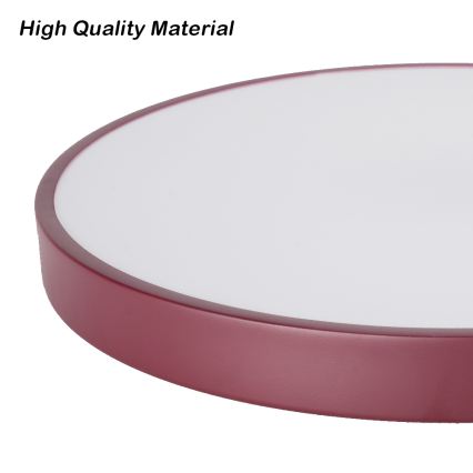 Brilagi - LED Stmívatelné stropní svítidlo POOL LED/60W/230V 3000-6000K pr. 60 cm burgundy + dálkové ovládání