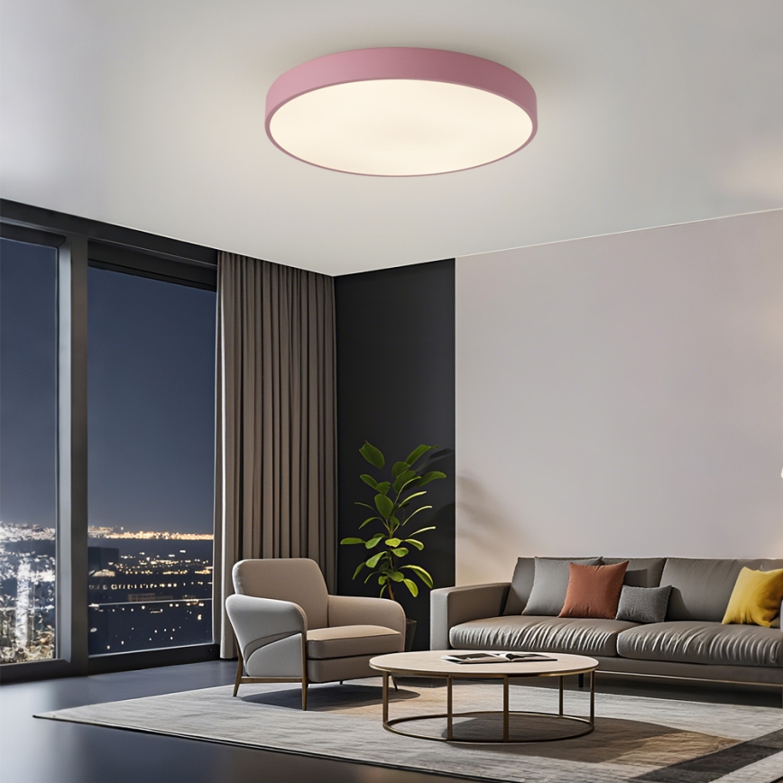 Brilagi - LED Stmívatelné stropní svítidlo POOL LED/60W/230V 3000-6000K pr. 60 cm růžová + dálkové ovládání