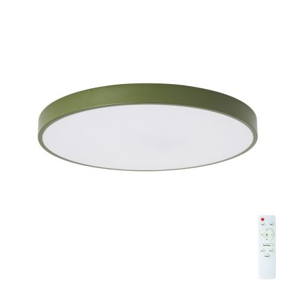 Brilagi - LED Stmívatelné stropní svítidlo POOL LED/60W/230V 3000-6000K pr. 60 cm zelená + dálkové ovládání