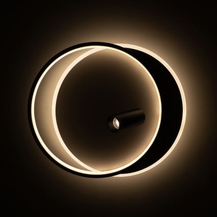 Brilagi - LED Stmívatelné stropní svítidlo UNITY LED/48W/230V + 1xGU10/3W 3000-6000K 39x45 cm bílá/černá + dálkové ovládání