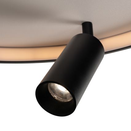 Brilagi - LED Stmívatelné stropní svítidlo UNITY LED/48W/230V + 1xGU10/3W 3000-6000K 39x45 cm bílá/černá + dálkové ovládání