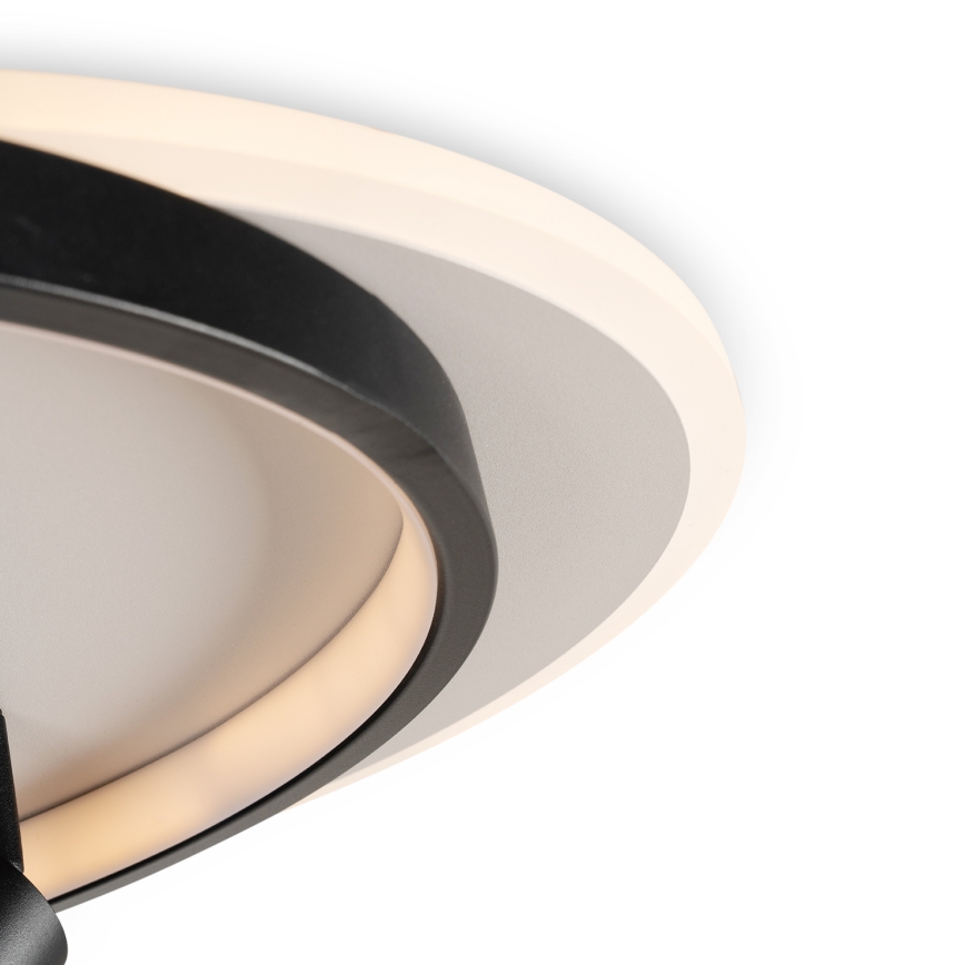 Brilagi - LED Stmívatelné stropní svítidlo UNITY LED/48W/230V + 1xGU10/3W 3000-6000K 39x45 cm bílá/černá + dálkové ovládání