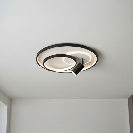 Brilagi - LED Stmívatelné stropní svítidlo UNITY LED/60W/230V + 1xGU10/3W 3000-6000K pr. 50 cm bílá/černá + dálkové ovládání