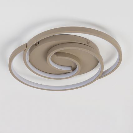 BRILAGI - LED Stmívatelné stropní svítidlo VELO LED/70W/230V 3000-6500K 38x47,8 cm béžová + dálkové ovládání