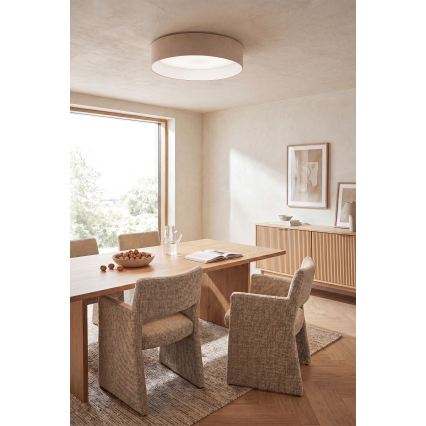 Brilagi - LED Stmívatelné stropní svítidlo VELVET SMARTIX STARS LED/24W/230V 3000-6000K pr. 45 cm krémová Wi-Fi Tuya Beacon + dálkové ovládání