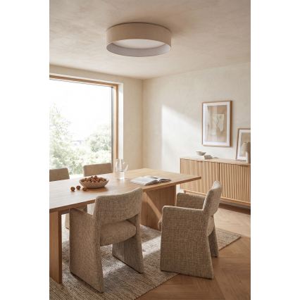 Brilagi - LED Stmívatelné stropní svítidlo VELVET SMARTIX STARS LED/24W/230V 3000-6000K pr. 45 cm krémová Wi-Fi Tuya Beacon + dálkové ovládání