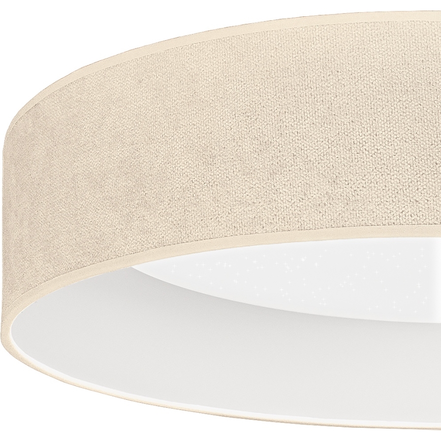 Brilagi - LED Stmívatelné stropní svítidlo VELVET SMARTIX STARS LED/24W/230V 3000-6000K pr. 45 cm krémová Wi-Fi Tuya Beacon + dálkové ovládání