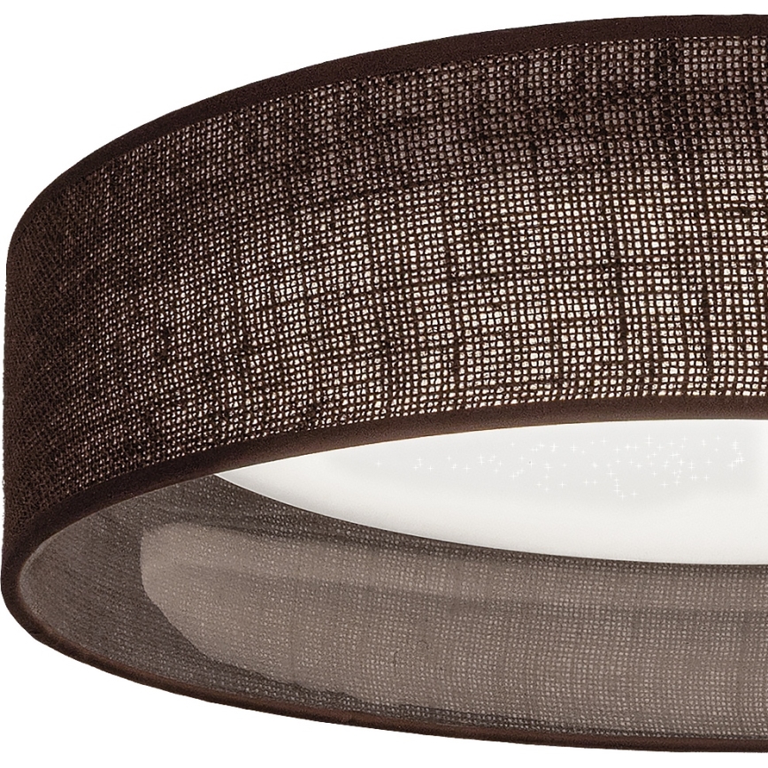 BRILAGI - LED Stmívatelné stropní svítidlo VELVET SMARTIX STARS LED/36W/230V 3000-6000K pr. 55 cm hnědá Wi-Fi Tuya Beacon + dálkové ovládání