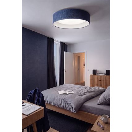 Brilagi - LED Stmívatelné stropní svítidlo VELVET SMARTIX LED/24W/230V 3000-6000K pr. 45 cm modrá Wi-Fi Tuya Beacon + dálkové ovládání