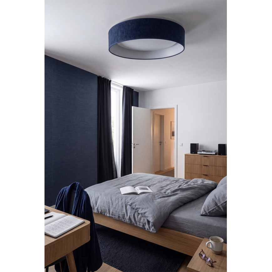 Brilagi - LED Stmívatelné stropní svítidlo VELVET SMARTIX LED/24W/230V 3000-6000K pr. 45 cm modrá Wi-Fi Tuya Beacon + dálkové ovládání