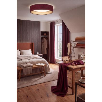BRILAGI - LED Stmívatelné stropní svítidlo VELVET SMARTIX LED/24W/230V 3000-6000K pr. 45 cm vínová/zlatá Wi-Fi Tuya Beacon + dálkové ovládání