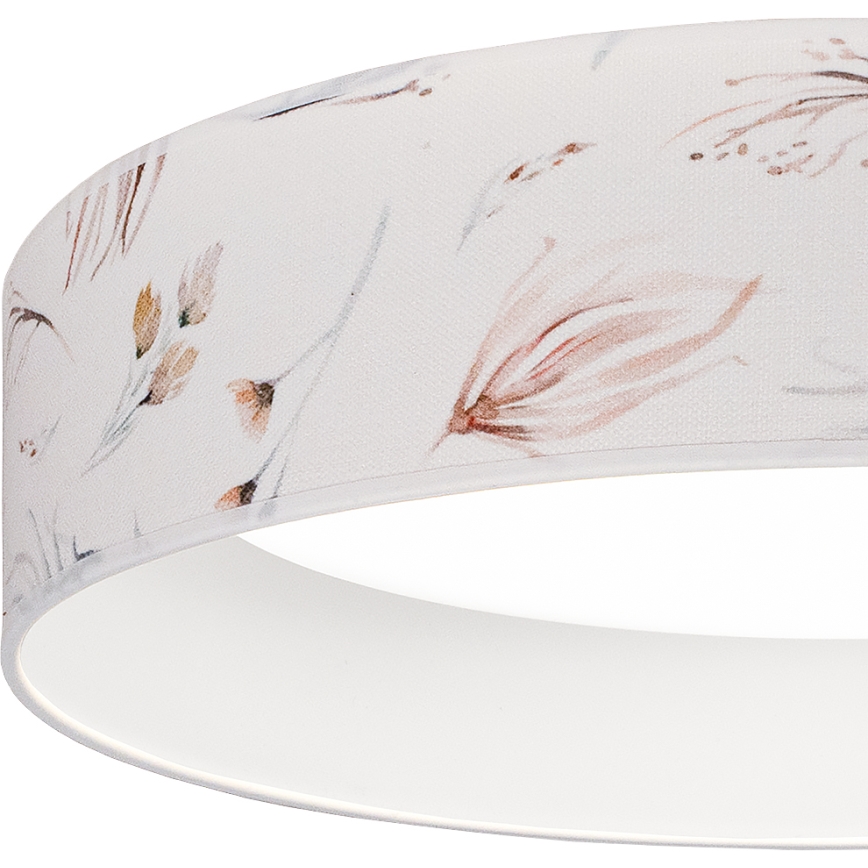 Brilagi - LED Stmívatelné stropní svítidlo VELVET SMARTIX LED/36W/230V 3000-6000K pr. 55 cm bílá/květiny Wi-Fi Tuya Beacon + dálkové ovládání
