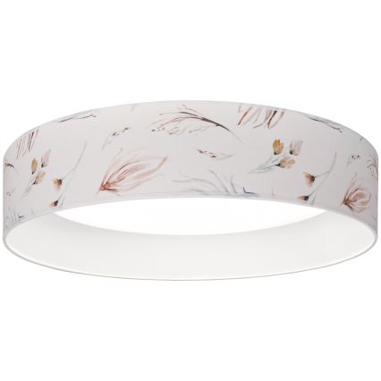 Brilagi - LED Stmívatelné stropní svítidlo VELVET SMARTIX LED/36W/230V 3000-6000K pr. 55 cm bílá/květiny Wi-Fi Tuya Beacon + dálkové ovládání