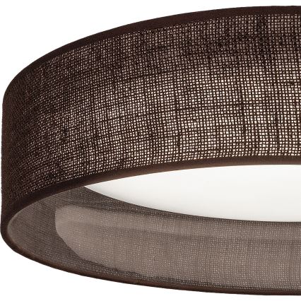 Brilagi - LED Stmívatelné stropní svítidlo VELVET SMARTIX LED/36W/230V 3000-6000K pr. 55 cm hnědá Wi-Fi Tuya Beacon + dálkové ovládání