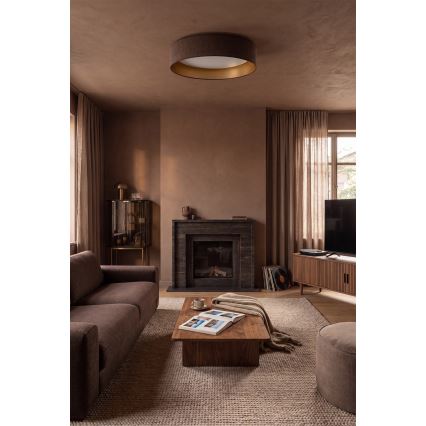 BRILAGI - LED Stmívatelné stropní svítidlo VELVET SMARTIX LED/36W/230V 3000-6000K pr. 55 cm hnědá/zlatá Wi-Fi Tuya Beacon + dálkové ovládání