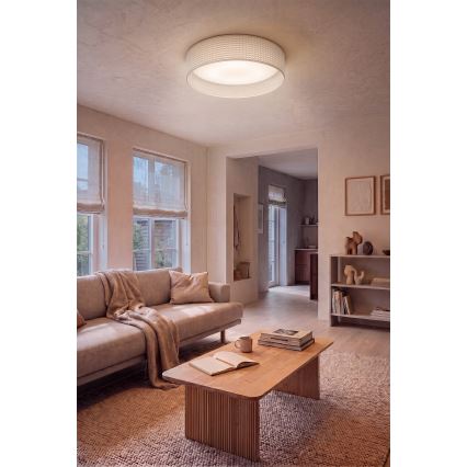 Brilagi - LED Stmívatelné stropní svítidlo VELVET SMART VARI LED/24W/230V 3000-6500K pr. 45 cm krémová + dálkové ovládání