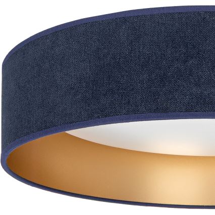 Brilagi - LED Stmívatelné stropní svítidlo VELVET SMART VARI LED/24W/230V 3000-6500K pr. 45 cm modrá/zlatá + dálkové ovládání